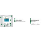 Sèche-serviettes NOIROT - CC BAIN D SOUFFLANT 1400W Blanc Brillant - L1065FDAJ