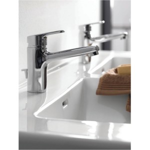 Citypro mitigeur de lavabo bec 140mm avec vidage chromé - LAUFEN HF500903100000 