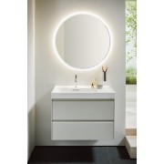 Meda mitigeur de lavabo bec fixe 110 mm avec vidage clic-clac chromé - LAUFEN HF506603100000 