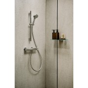 Meda mitigeur de douche mural avec flexible et douchette chromé - LAUFEN HF506650100600 