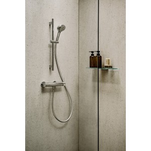 Meda mitigeur de douche mural avec flexible et douchette chromé - LAUFEN HF506650100600 