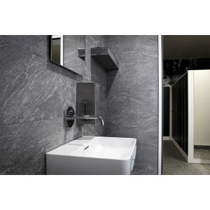 Twintronic mit lav électr à enc av simibox bec 175 alim pile chromé - LAUFEN HF707022100060 