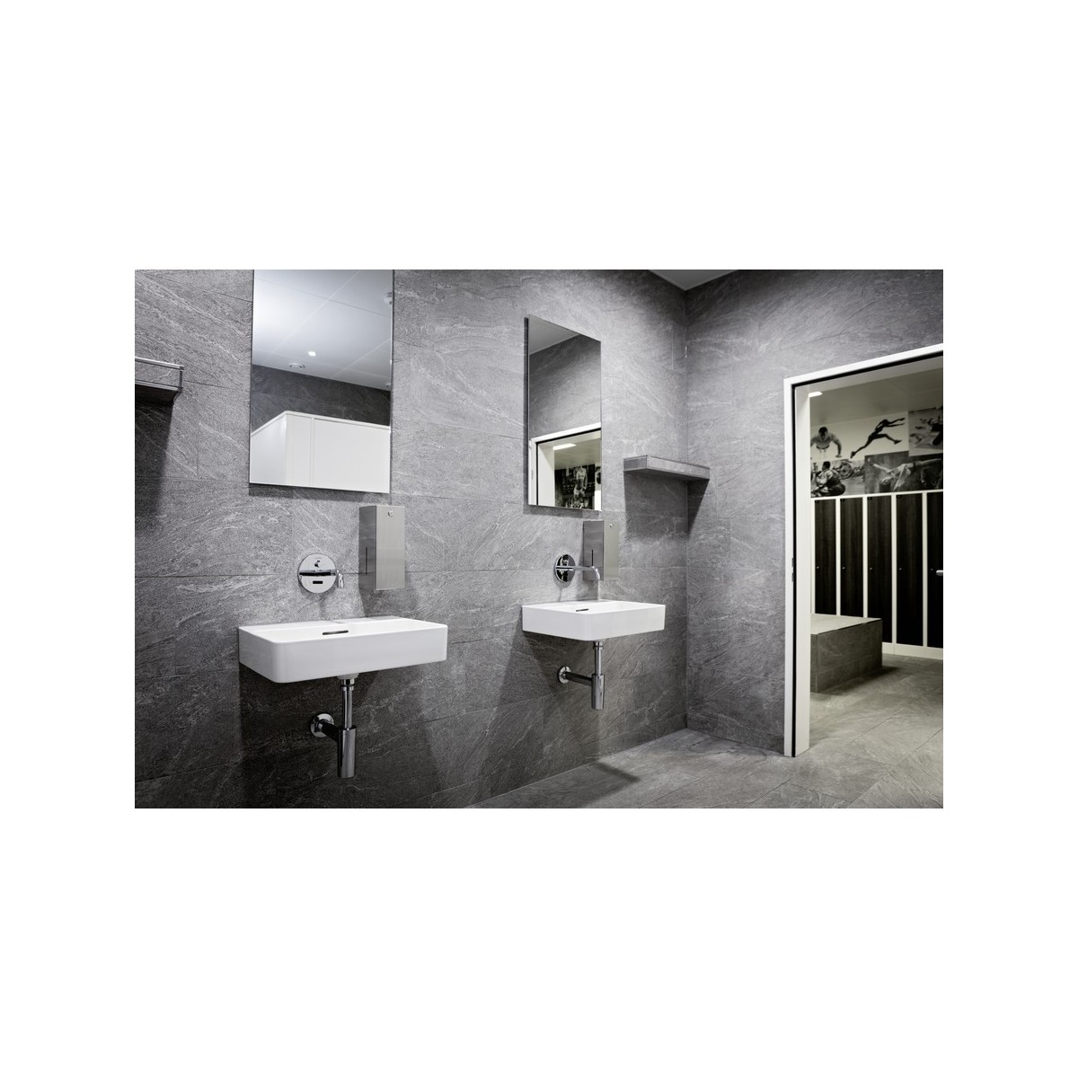 Twintronic robinet lav électr à enc av simibox alim pile chromé - LAUFEN HF707023100060 
