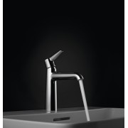Pure mitigeur de lavabo cartouche eco+ bec fixe 110mm avec vidage chromé - LAUFEN HF901701100000 