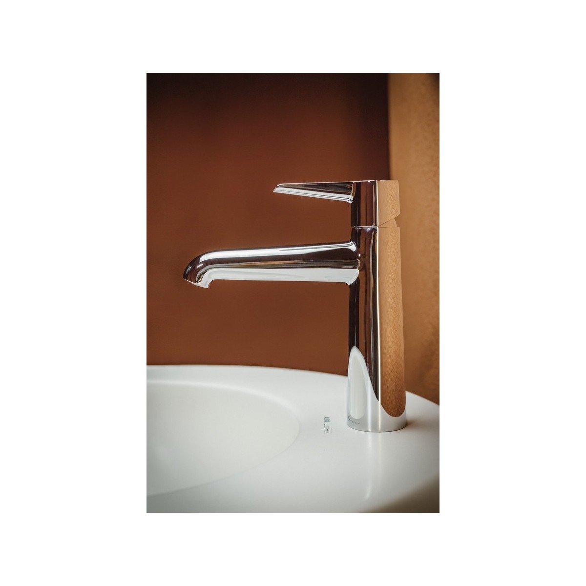 Pure Mitigeur De Lavabo Eco+ Bec Fixe 140 Mm, Avec Vid Pvd Acier Inox Brossé - LAUFEN HF901703423000 