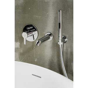 Pure bec mural fixe 175mm chromé - LAUFEN HF901771100000 