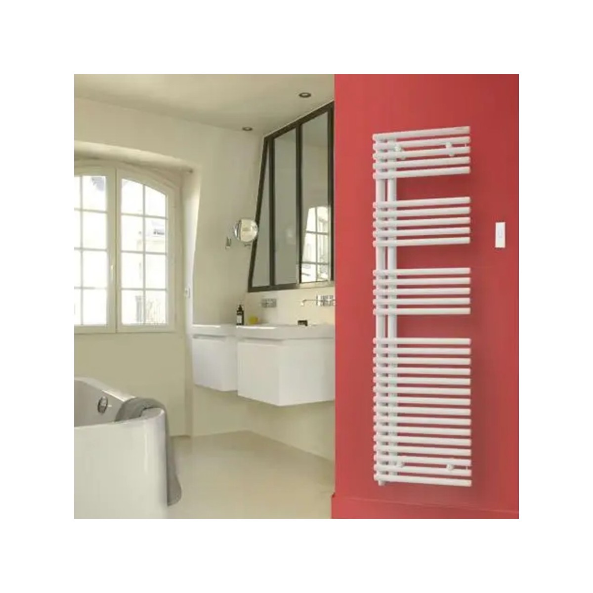 Sèche-serviette ACOVA CALA asymétrique gauche électrique 750W IHD TLNSL075050EDAF