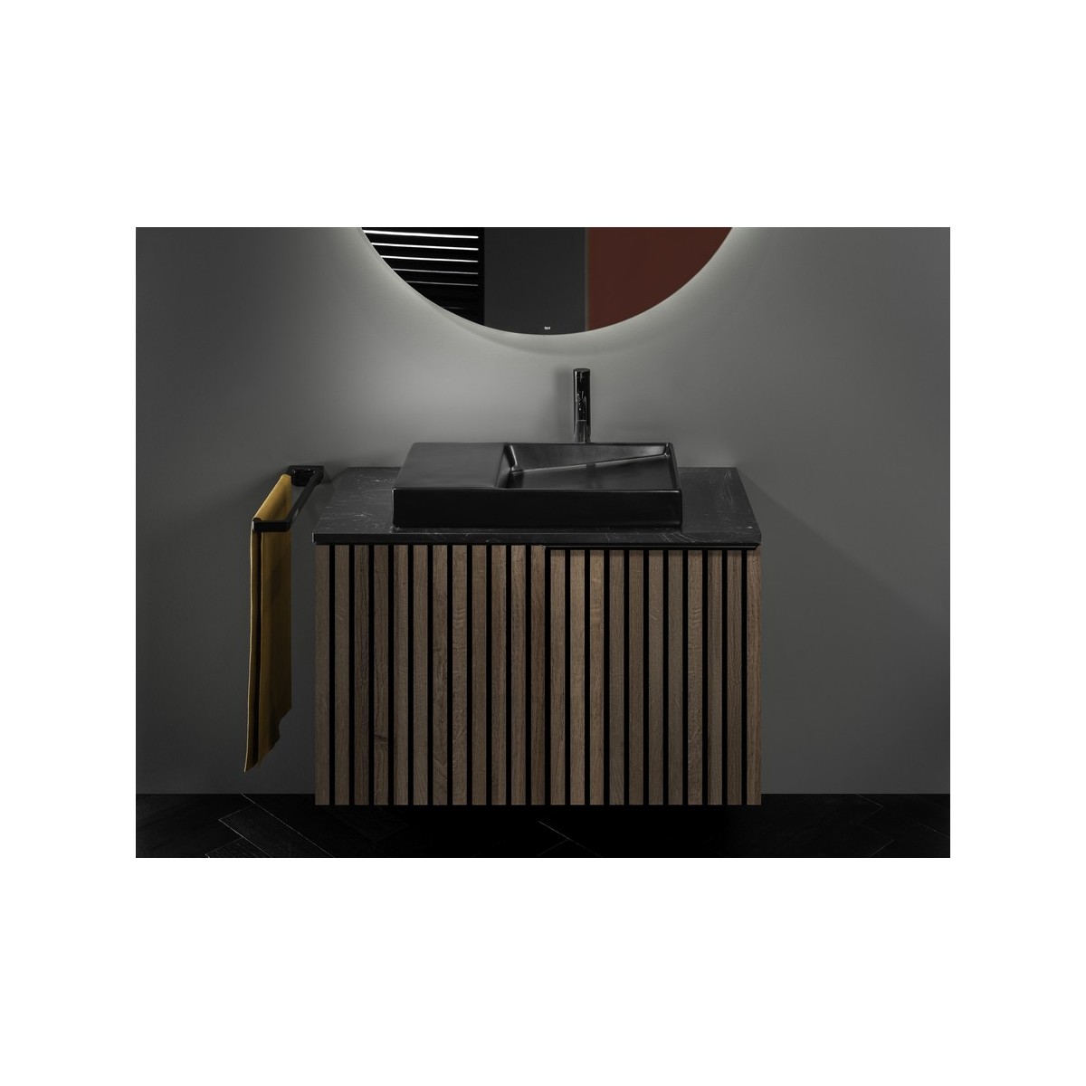 Horizon vasque dash 600x380 mm noir mat - ROCA A32727908B 