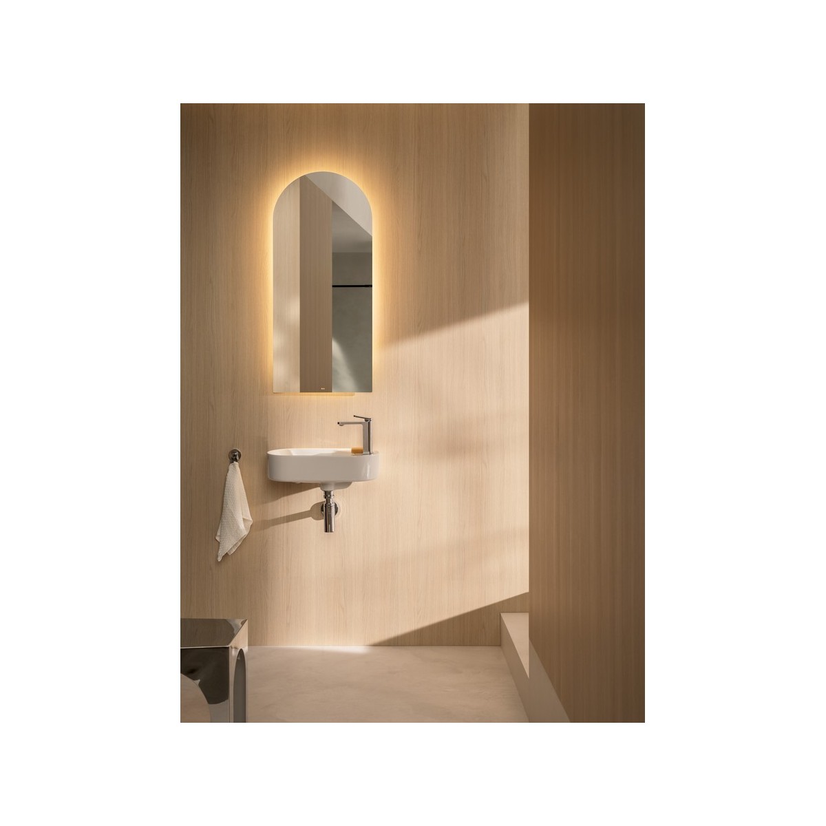 Meridian lave-mains mural en fineceramic® blanc brillant 500x275 mm - ROCA A327740000 