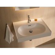 Meridian lavabo mural en fineceramic® blanc mat 550x460mm - ROCA A327741620 