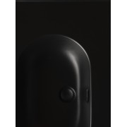 Meridian lavabo mural asymétrique droite en fineceramic® noir mat 800x460mm - ROCA A327744080 