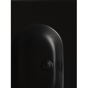 Meridian lavabo mural asymétrique droite en fineceramic® noir mat 800x460mm - ROCA A327744080 