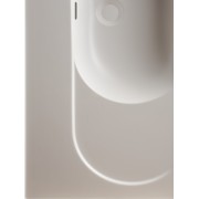 Meridian lavabo mural asymétrique droite en fineceramic® blanc mat 800x460mm - ROCA A327744620 