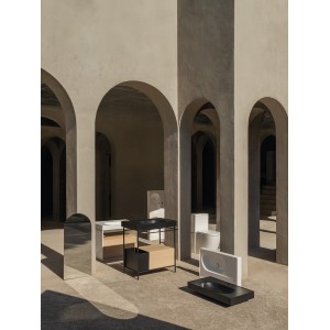 Meridian lavabo double mural en fineceramic® blanc mat 1200x460mm - ROCA A327747620 