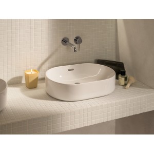 Meridian vasque à poser en fineceramic® blanc brillant 460x365 mm - ROCA A327748000 