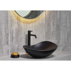 Ohtake vasque à poser en fineceramic 467 x 405 mm noir mat - ROCA A327A1N080 