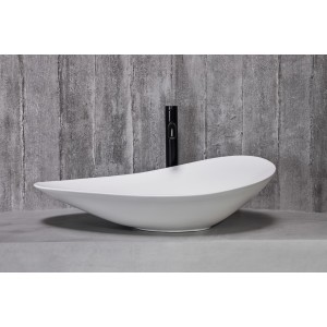 Ohtake vasque à poser en fineceramic 623 x 385 mm blanc mat - ROCA A327A1P620 