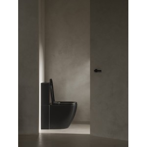 Meridian cuvette au sol rimless vortex dual noir mat 630x360mm - ROCA A342747080 