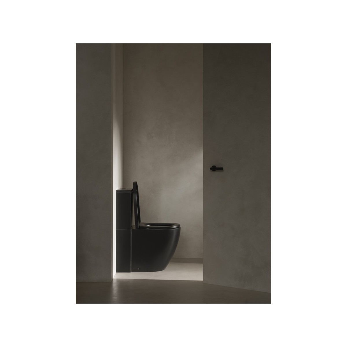 Meridian cuvette au sol rimless vortex dual noir mat 630x360mm - ROCA A342747080 