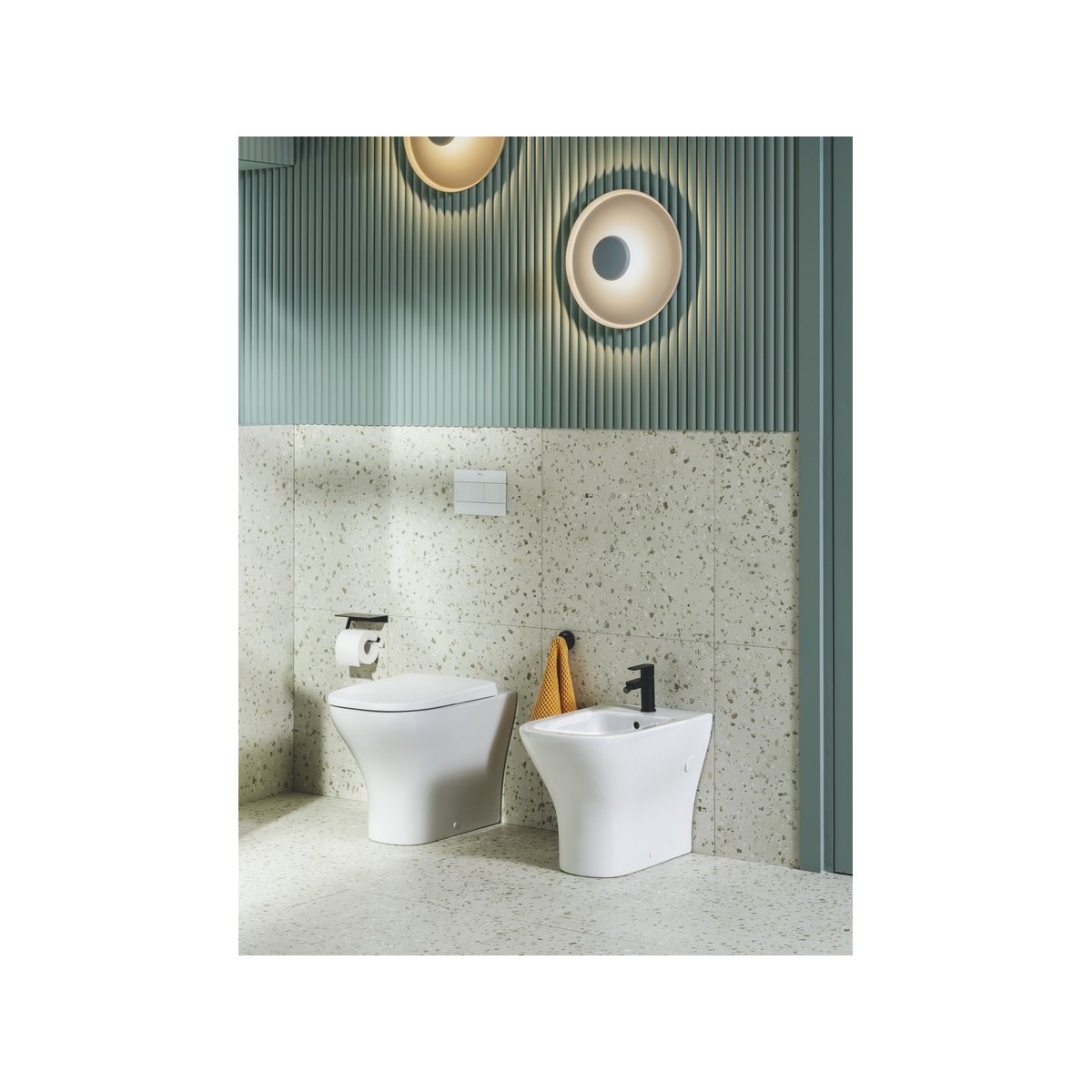 Optica cuvette au sol à évacuation duale Rimless Vortex 630 mm - ROCA A342V15000 