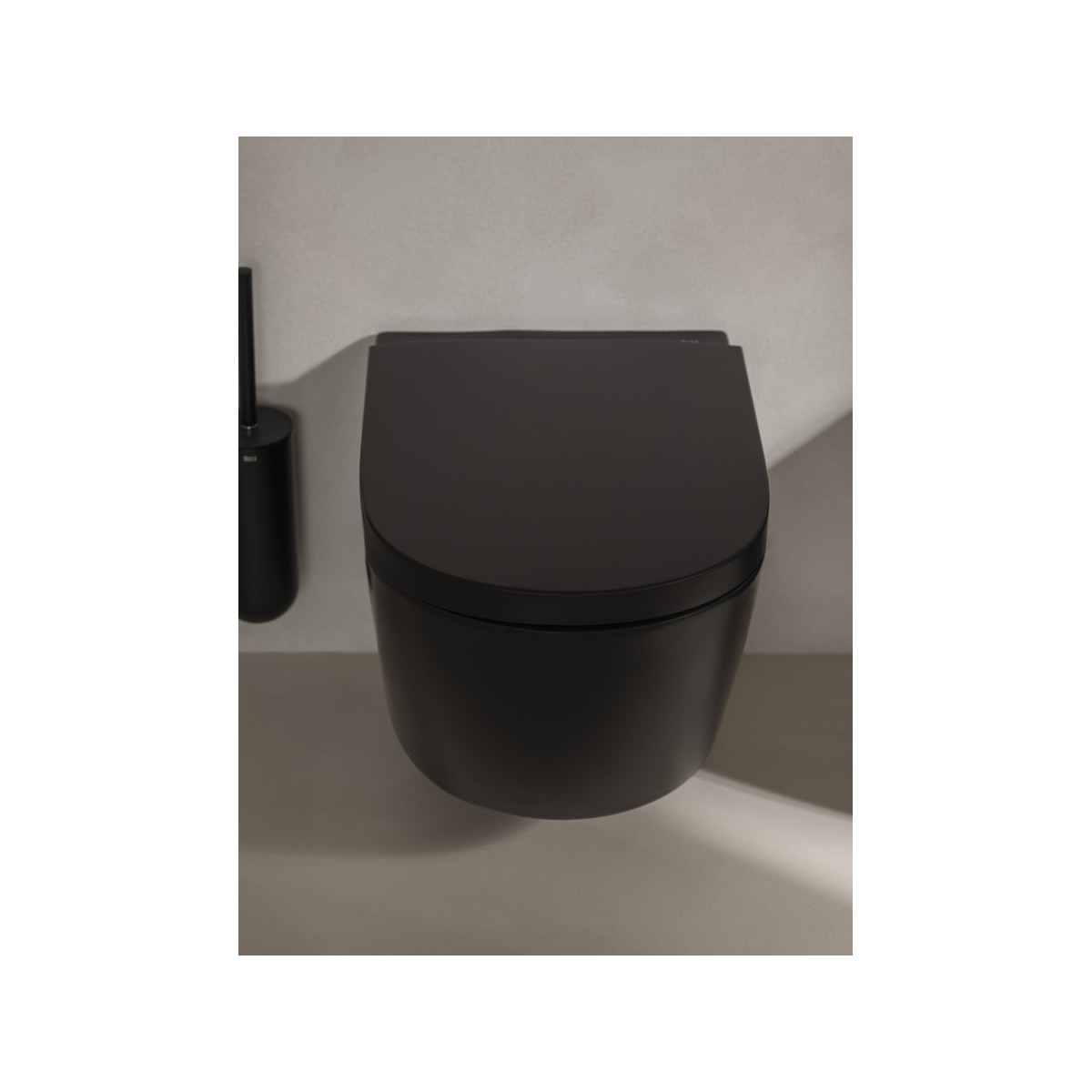 Meridian cuvette suspendue rimless vortex fixations cachées noir mat 540x360 - ROCA A346747080 