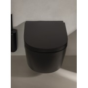 Meridian cuvette suspendue rimless vortex fixations cachées noir mat 540x360 - ROCA A346747080 