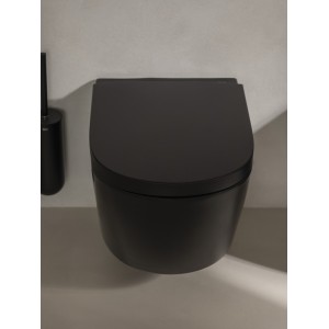 Meridian cuvette suspendue rimless vortex fixations cachées noir mat 540x360 - ROCA A346747080 