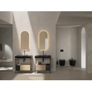 Meridian cuvette suspendue rimless vortex fixations cachées noir mat 540x360 - ROCA A346747080 