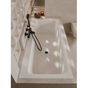 Ona mitigeur b-d mural avec inverseur auto blanc mat - ROCA A5A029EB00 