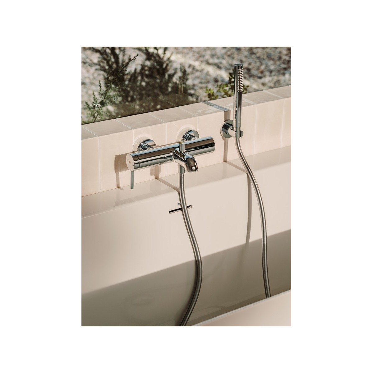 Ona mitigeur b-d mural avec inverseur auto blanc mat - ROCA A5A029EB00 