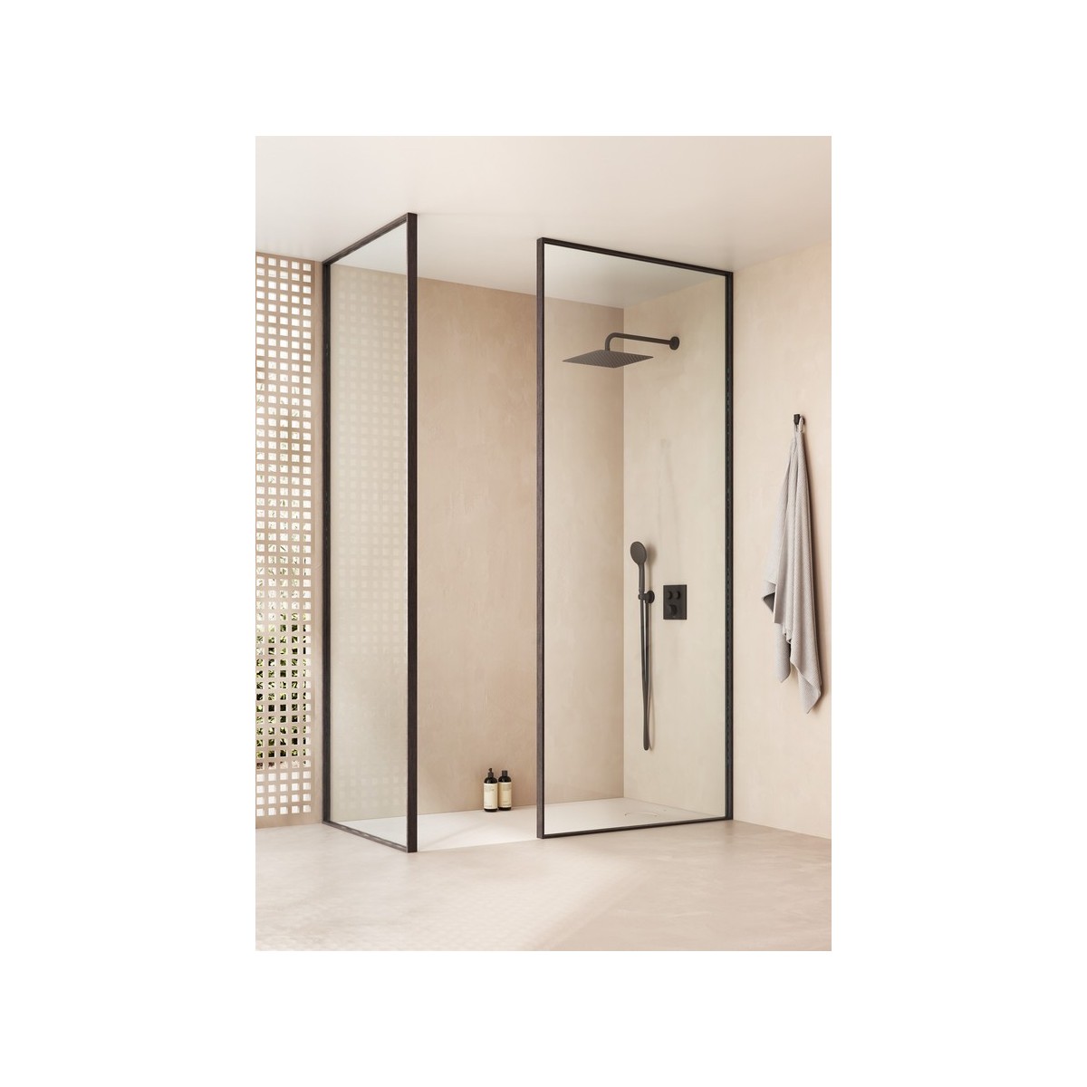 T-3000 square mitigeur thermostatique encastré b-d noir mat - ROCA A5A2I09NB0 