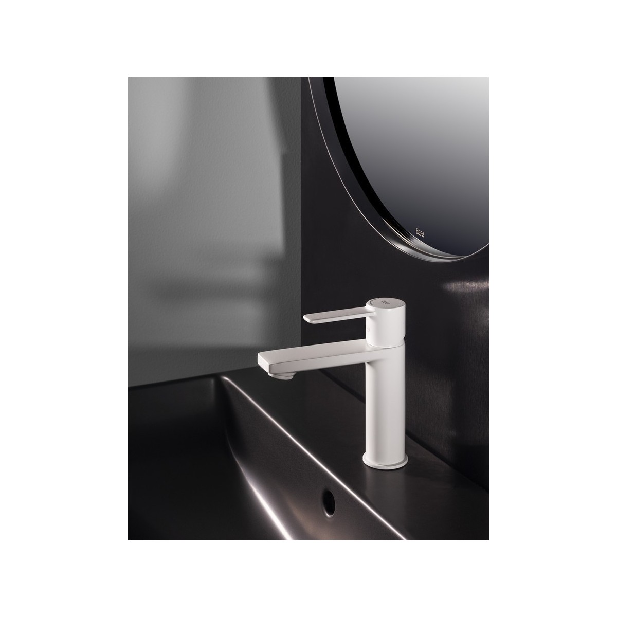 Targa mitigeur s pour lavabo corps lisse ouverture sur l'eau froide blanc mat - ROCA A5A325FB00 