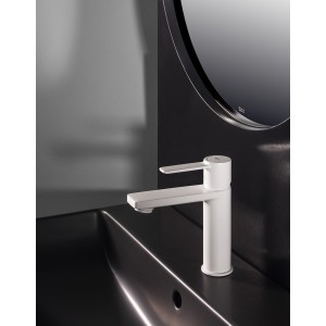 Targa mitigeur s pour lavabo corps lisse ouverture sur l'eau froide blanc mat - ROCA A5A325FB00 
