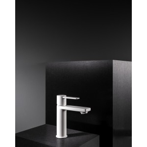 Targa mitigeur s pour lavabo corps lisse ouverture sur l'eau froide blanc mat - ROCA A5A325FB00 