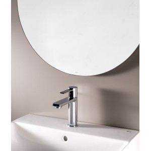 Targa mitigeur s pour lavabo corps lisse ouverture sur l'eau froide chromé - ROCA A5A325FC00 