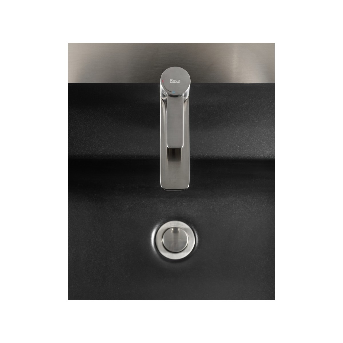 Targa mitigeur s corps lisse ouverture sur l'eau froide pvd acier inoxydable - ROCA A5A325FSM0 
