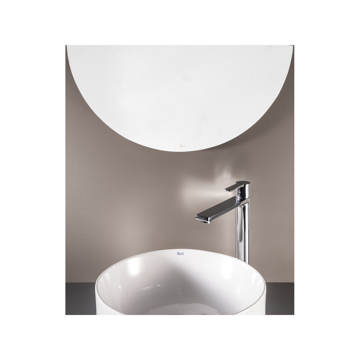 Targa mitigeur xl pour lavabo corps lisse ouverture sur l'eau froide chromé - ROCA A5A345FC00 