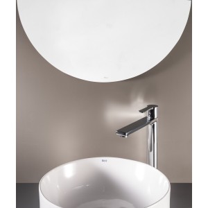 Targa mitigeur xl pour lavabo corps lisse ouverture sur l'eau froide chromé - ROCA A5A345FC00 