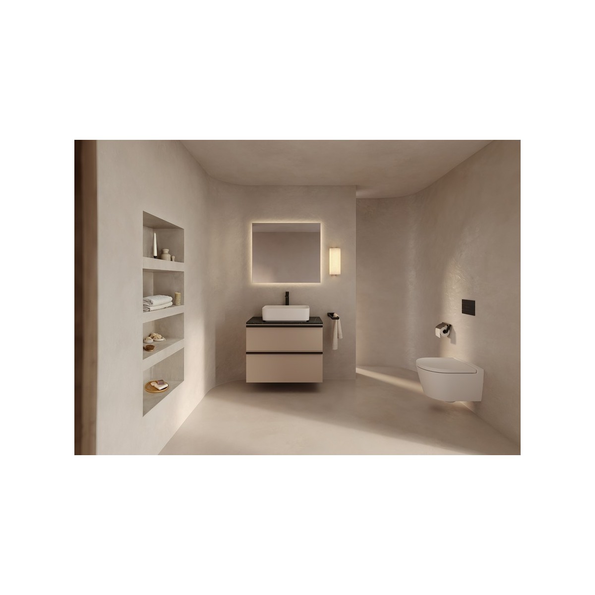 Targa mitigeur xl pour lavabo corps lisse ouverture sur l'eau froide noir mat - ROCA A5A345FNB0 