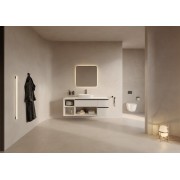Targa mitigeur xl pour lavabo corps lisse ouverture sur l'eau froide noir mat - ROCA A5A345FNB0 