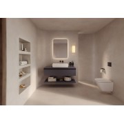 Targa mitigeur pour lavabo à encastrer noir mat - ROCA A5A355FNB0 