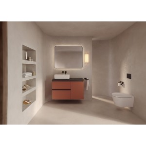 Targa mitigeur pour lavabo à encastrer noir mat - ROCA A5A355FNB0 
