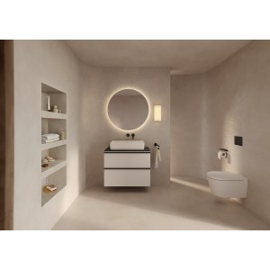 Targa mitigeur pour lavabo à encastrer noir mat - ROCA A5A355FNB0 