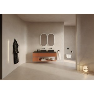 Targa mitigeur pour lavabo à encastrer noir mat - ROCA A5A355FNB0 
