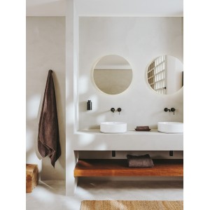 Ona mitigeur de lavabo monotrou à encastrer.graphite brossé - ROCA A5A359EGM0 