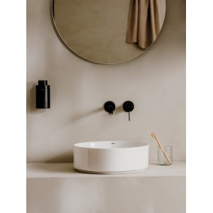 Ona mitigeur de lavabo monotrou à encastrer.graphite brossé - ROCA A5A359EGM0 