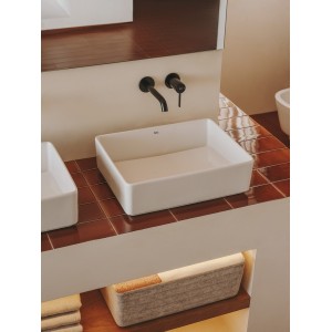 Ona mitigeur de lavabo monotrou à encastrer.graphite brossé - ROCA A5A359EGM0 