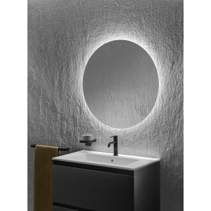 Ona mitigeur de lavabo monotrou corps lisse, vidage clic-clac graphite brossé - ROCA A5A3A9EGM0 