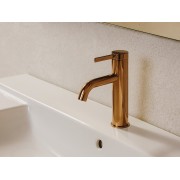 Ona mitigeur de lavabo monotrou corps lisse, vidage clic-clac graphite brossé - ROCA A5A3A9EGM0 