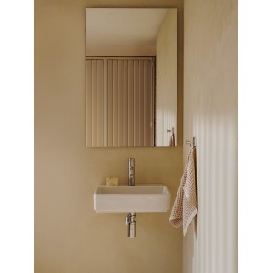 Ona mitigeur de lavabo monotrou corps lisse, vidage clic-clac graphite brossé - ROCA A5A3A9EGM0 